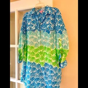 Lilly Pulitzer soft cotton shirtdress - like new